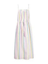 Women's Striped Strap Cotton Long Dress - GANNI - BALAAN 1