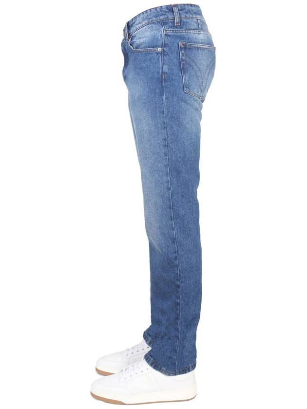 Classic Fit Denim Straight Pants Blue - AMI - BALAAN 4