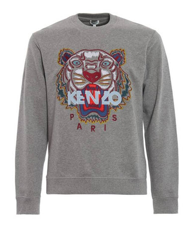 Tiger Cotton Sweatshirt Grey - KENZO - BALAAN 1