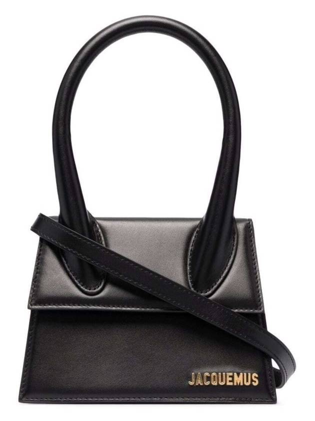 Le Chiquito Moyen Medium Leather Tote Bag Black - JACQUEMUS - BALAAN 2