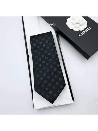 25C Men s Tie Wedding Black AAA638 - CHANEL - BALAAN 1