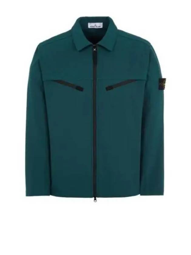 Light Soft Shell Shirt Jacket Bottle Green - STONE ISLAND - BALAAN 2