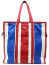 Bazaar striped medium tote bag - BALENCIAGA - BALAAN 3