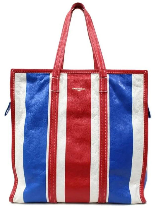 Bazaar striped medium tote bag - BALENCIAGA - BALAAN 2