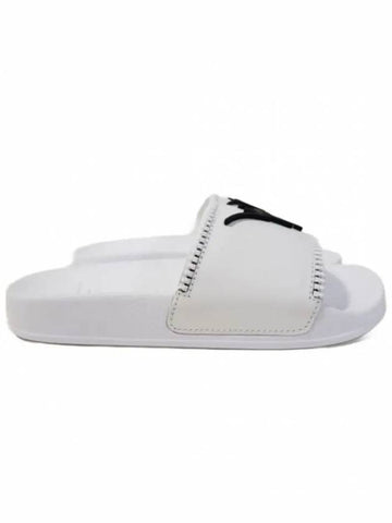 RM90012 003 Zipper Slippers White Giuseppe Zanotti - GIUSEPPE ZANOTTI - BALAAN 1