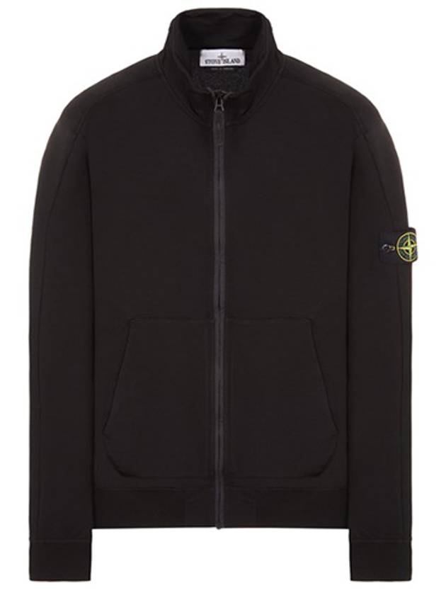 Compass Badge Regular Fit Cotton Track Jacket Black - STONE ISLAND - BALAAN 2