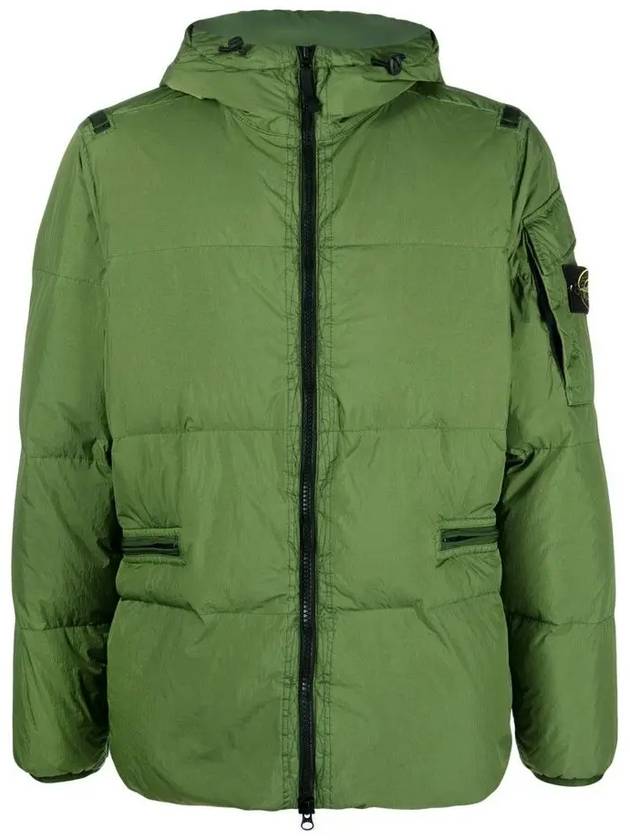 Men's Wappen Patch Crinkle Wraps Padding Khaki - STONE ISLAND - BALAAN 2