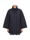 Pittore Button High Neck Padded Navy - MAX MARA - BALAAN 1