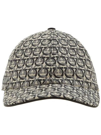 Women's Gancini Pattern Ball Cap 36 0689 BEIGE NERO 0725861 - SALVATORE FERRAGAMO - BALAAN 2