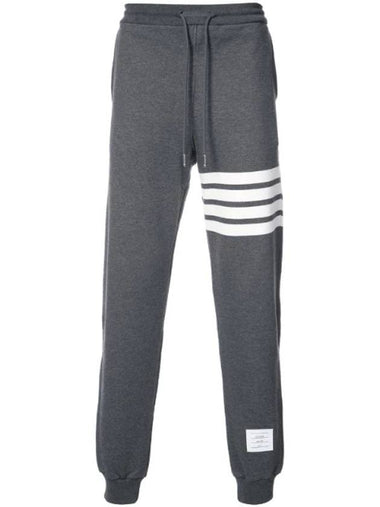 Signature 4 Bar Stripe Track Pants Dark Grey - THOM BROWNE - BALAAN 1