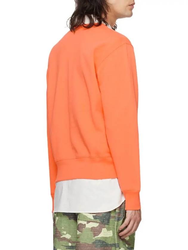 Face Patch Sweatshirt Orange - ACNE STUDIOS - BALAAN 3