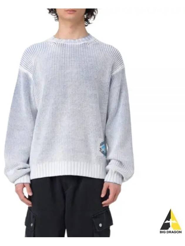 Smashing Bow Logo Label Knit Top Blue - ACNE STUDIOS - BALAAN 2