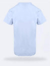 Women's Graffiti Logo Short Sleeve T-Shirt Light Blue - ALEXANDER MCQUEEN - BALAAN 4