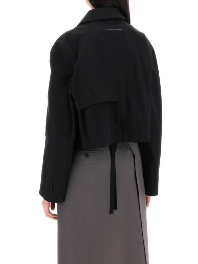 Short Trench Jacket Black - MAISON MARGIELA - BALAAN 4