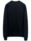 Embroidered Logo Sweatshirt Black - STONE ISLAND - BALAAN 3