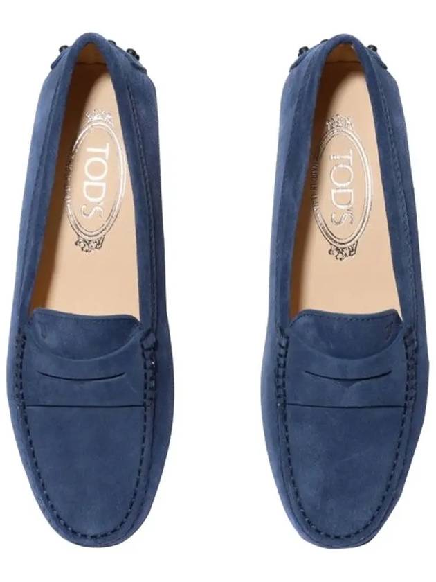 Gommino Suede Driving Shoes  Blue - TOD'S - BALAAN 4