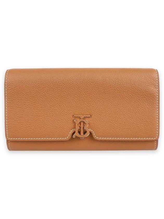 Grainy Leather TB Long Wallet Brown - BURBERRY - BALAAN 2