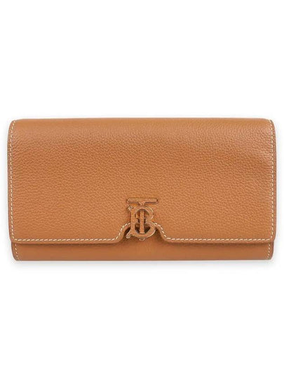 Grainy Leather TB Long Wallet Brown - BURBERRY - BALAAN 2