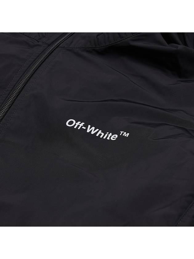 Diag Track Zipper Zip-Up Hoodie Black - OFF WHITE - BALAAN 9