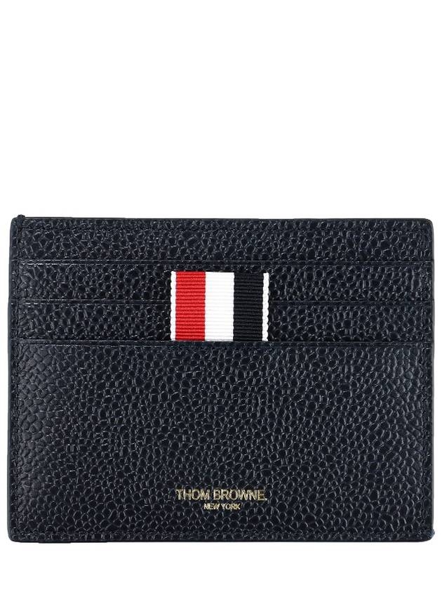 Pebble Grain Anchor Card Wallet Navy - THOM BROWNE - BALAAN 2