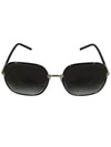 Eyewear Square Metal Sunglasses Black - PRADA - BALAAN 4