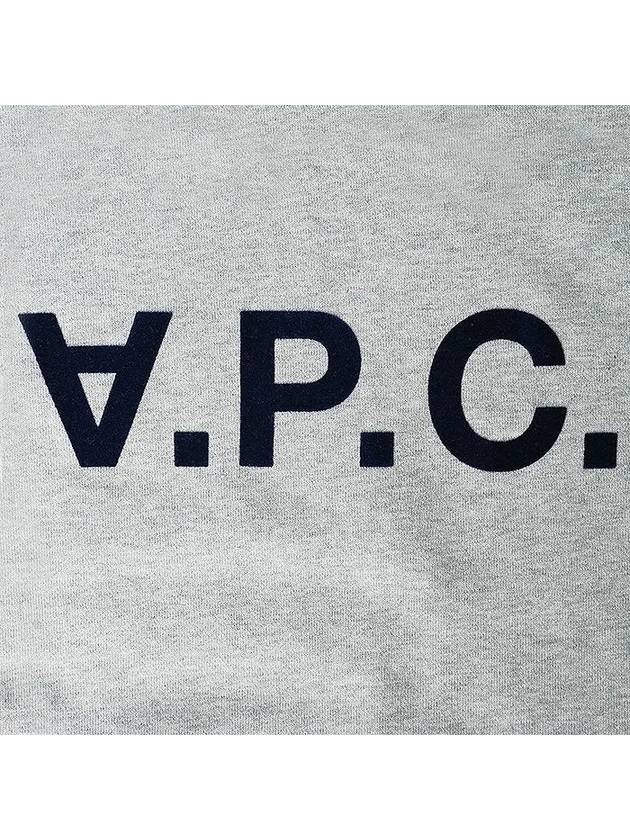 Men's VPC Logo Print Crew Neck Sweatshirt Grey - A.P.C. - BALAAN 5