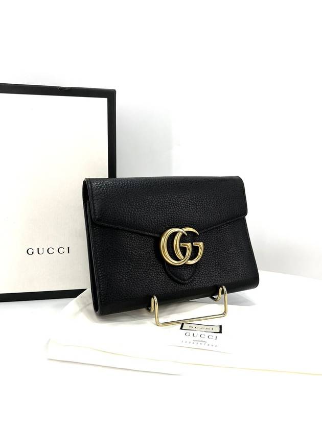 Marmont chain cross bag black 401232 - GUCCI - BALAAN 3