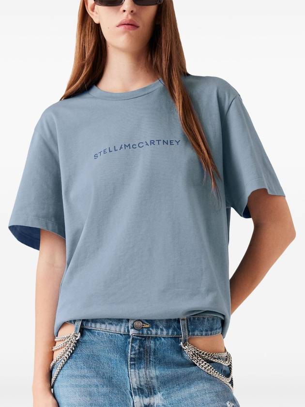 Logo Oversized Cotton T-Shirt - STELLA MCCARTNEY - BALAAN 3