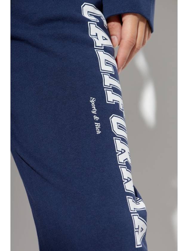 Sporty & Rich Sweatpants From The Wall Street Collection, Unisex, Navy Blue - SPORTY & RICH - BALAAN 7