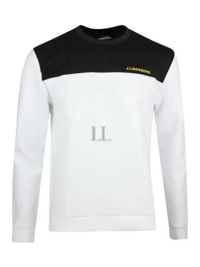 JEFF Crew Neck Long Sleeve T-Shirt White - J.LINDEBERG - BALAAN 2