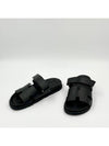 Hermes Chypre H Logo Calfskin Sandals Black - HERMES - BALAAN 9