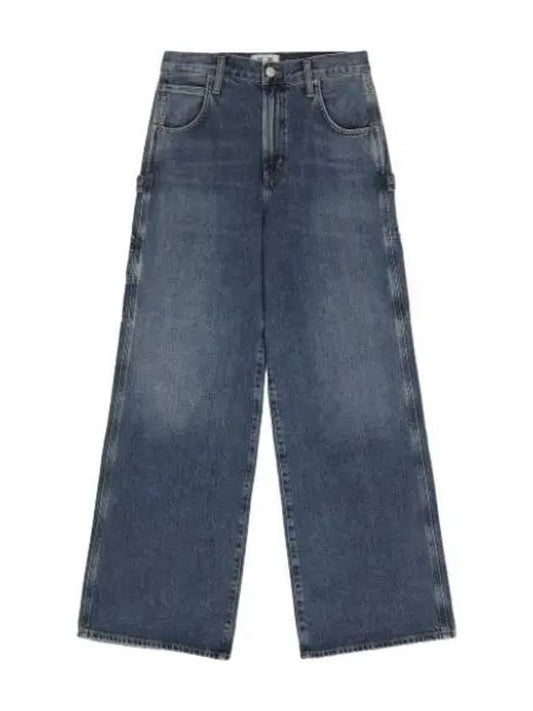 A Goldie Raw Denim Straight Pants Darkness Jeans - AGOLDE - BALAAN 1