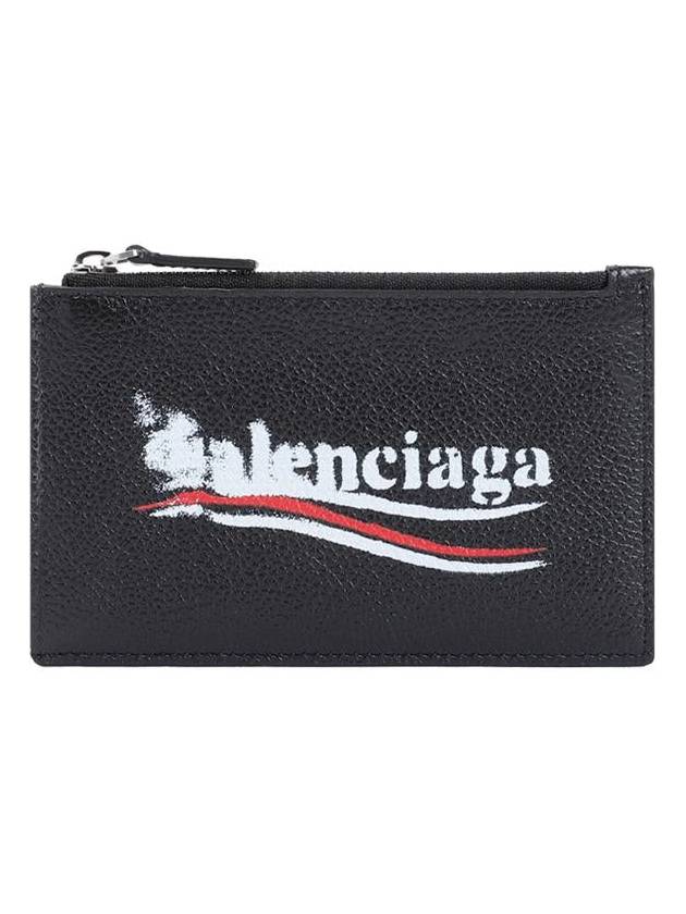 Wave Logo Card Wallet Black - BALENCIAGA - BALAAN 2