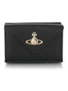 ORB Logo Snap Small Half Wallet Black - VIVIENNE WESTWOOD - BALAAN 3