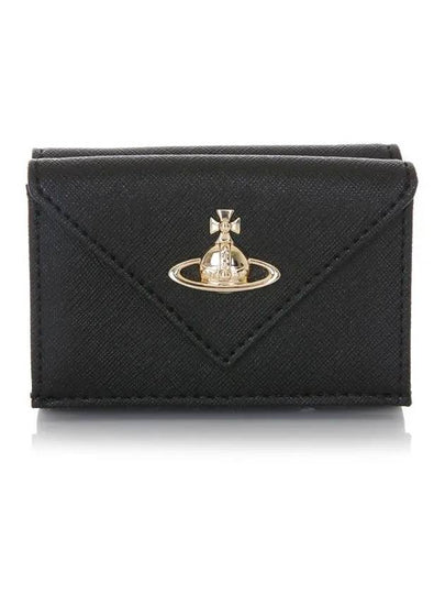 ORB Logo Snap Small Half Wallet Black - VIVIENNE WESTWOOD - BALAAN 2