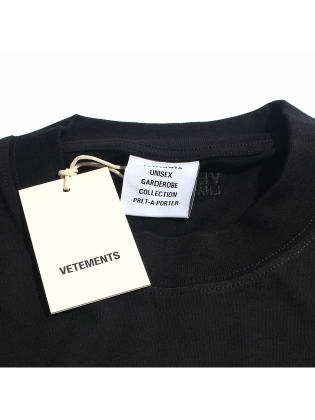 Call Me Logo Short Sleeve T-Shirt Black - VETEMENTS - BALAAN 7