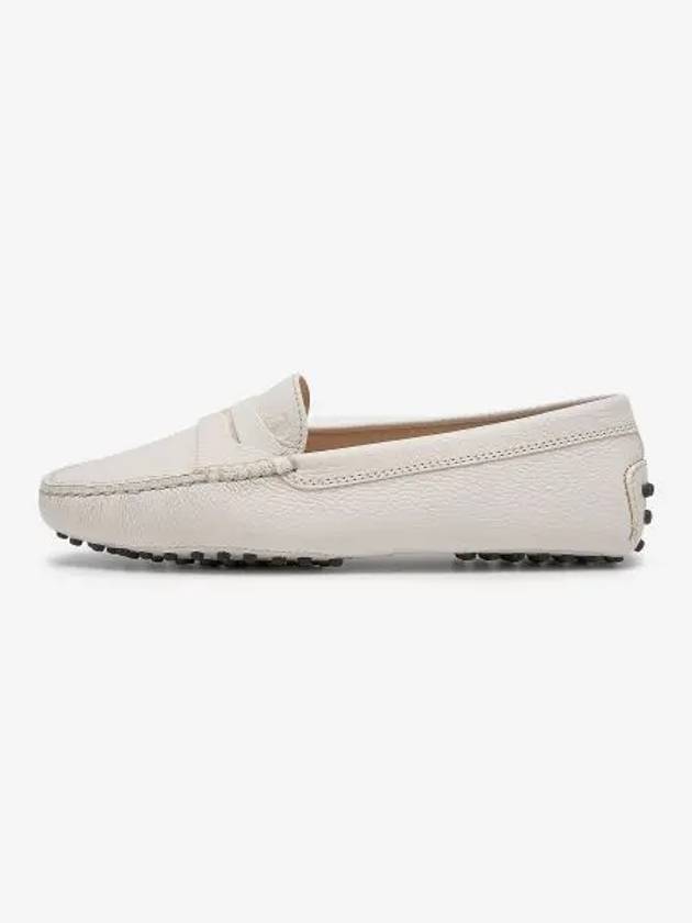 Women's Gommino Leather Driving Shoes White - TOD'S - BALAAN 2