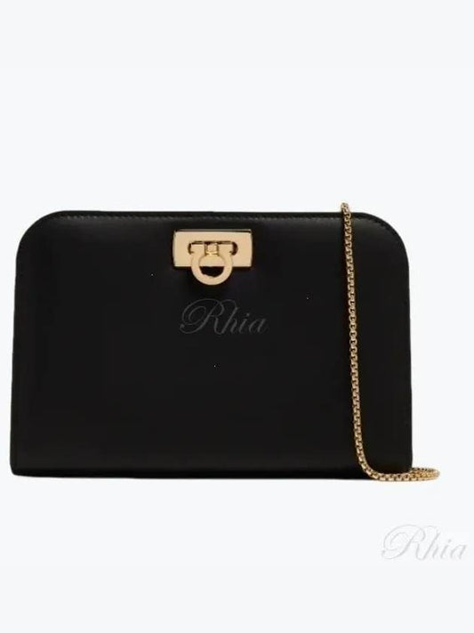 Diana Small Clutch Bag Black - SALVATORE FERRAGAMO - BALAAN 2