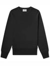 Logo Print Crew Neck Sweatshirt Black - ACNE STUDIOS - BALAAN 3