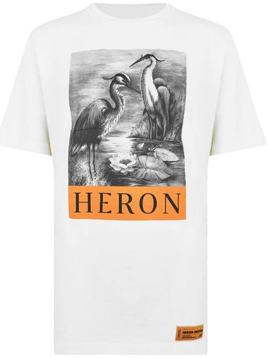 OS Heron BW Logo Print T-Shirt - HERON PRESTON - BALAAN 1