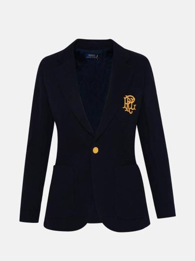 Women's Logo Blazer Jacket Navy - POLO RALPH LAUREN - BALAAN 1