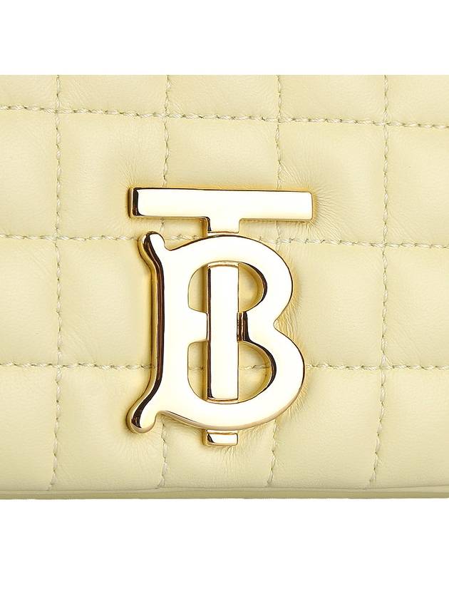 Lola Small Quilted Leather Cross Bag Cool Lemon - BURBERRY - BALAAN 8