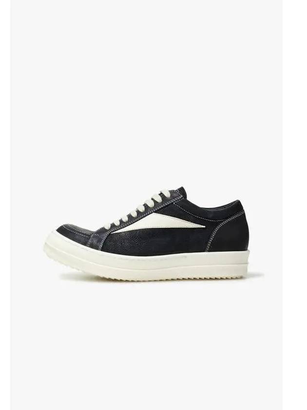 WOMEN Vintage Leather Sneakers Black - RICK OWENS - BALAAN 1