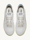 Medalist Green Tab Leather Low Top Sneakers White - AUTRY - BALAAN 7