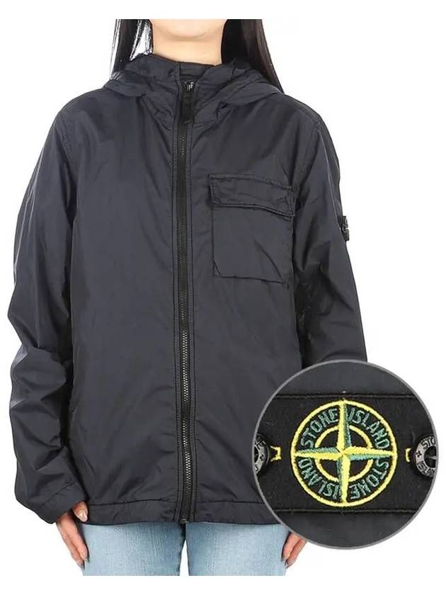 Kitz Waffen Patch Hooded Jacket Navy - STONE ISLAND - BALAAN 2