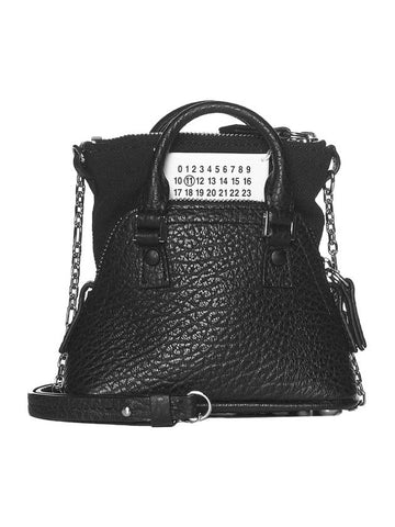 5AC Classic Baby Shoulder Bag Pale Black - MAISON MARGIELA - BALAAN 1