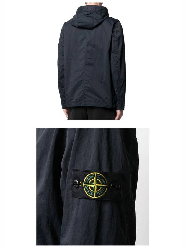 Wappen Patch Nylon Batavia Zip Up Jacket Navy - STONE ISLAND - BALAAN 6