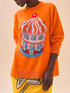 Funny Ice Cream Knit Top Orange - HERMES - BALAAN 2