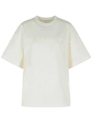 Jil Sander White Cotton T-Shirt - JIL SANDER - BALAAN 1