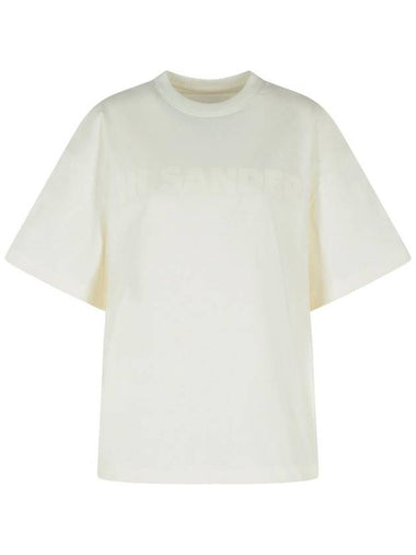 Jil Sander White Cotton T-Shirt - JIL SANDER - BALAAN 1